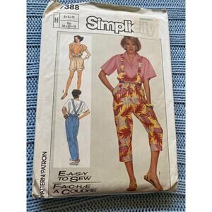 Simplicity 7388 Overall pattern 1980s
